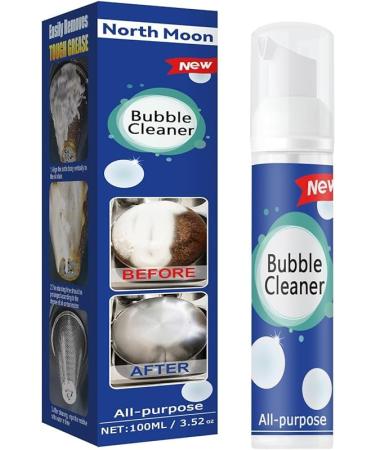CUSTCH All Purpose Bubble Cleaner Kitchen Deep Cleaning Spray Foaming Heavy Oil Stain Cleaner Stubborn Grease & Grime Remover All-Purpose Rinse-Free Cleaner Spray (1pcs)