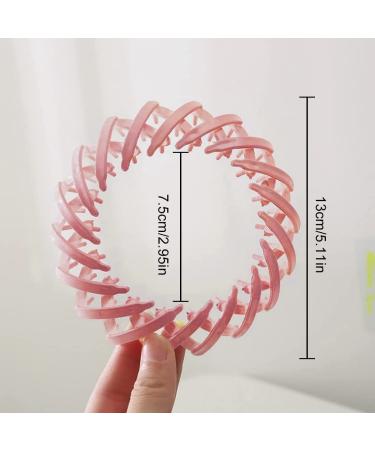 Buy Sioppkik Vintage Bird Nest Hair Clips for Women - 3-Piece Big Hair Accessories in Pink Green & Khaki | Stylish Hair Grippers for Girls - Buy Online on GoSupps.com