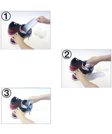 6 Pairs Anti-Wrinkle Shoe Crease Protectors for Air Force Shoes - Toe Box Guards for Sneakers and Casual Shoes - Prevent Creases on Men's 7-12/Women's 5-8 - Black/White - Buy Online on GoSupps.com