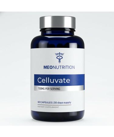 Meo Nutrition Celluvate Capsules 500mg - Nicotinamide Riboside Chloride Supplement for Healthy Cellular Health and Energy Support* - Made in USA Vegan Non-GMO - 60 Capsules