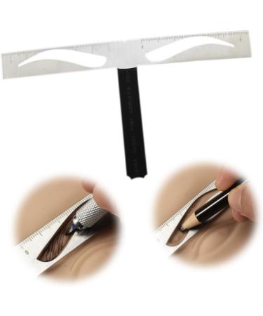 Didiseaon 1pc Eyebrow Template Eyebrow Shaping Stencil Eyebrow Ruler Stainless Steel Triangular Ruler Size 1 As Shown - Buy Online on GoSupps.com