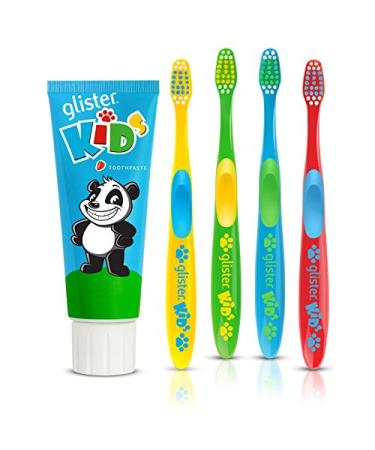 Glister Kids Children's Toothpaste and Toothbrush Set "Happy Smile"