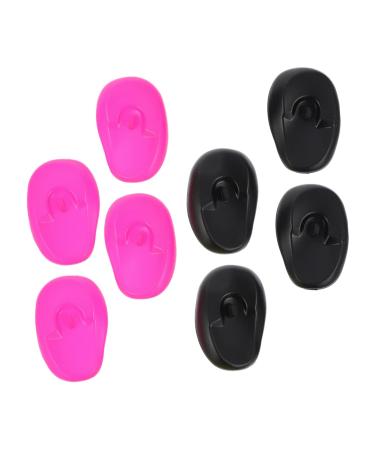 KALLORY 8pcs Hair Dyeing Ear Protectors Ear Covers for Hair Coloring Comfortable Earmuffs for Salon and Home Use