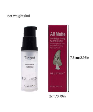 SmarTopus BLUE THIN Foundation Makeup Primer - 6ML Mattifying Pore Invisible Gel for Oil Control & Moisturizing - Brightening Face Primer Cream - Buy Online on GoSupps.com