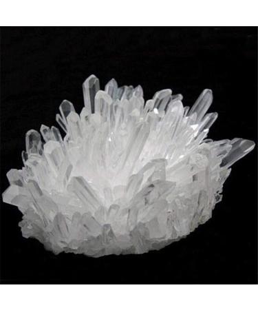 Home Decoration Natural Crystal Cluster Raw Quartz White ReikiStones Crystal Point Specimen Home Decoration Ra Crystals Stones ERTEYIN (Size : 300-350g)