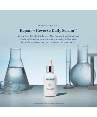 Repair + Reverse Daily Serum | Anti-Aging Gel for Hydrating Skin Reducing Wrinkles & Lifting Face | Jojoba & Algae Formula - Buy Online on GoSupps.com