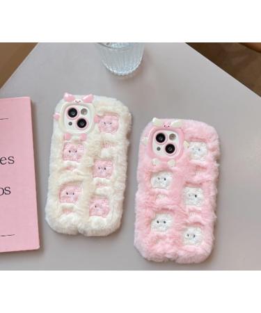Cartoon anti fall protective cover for Plush Case for iP''hone 12 13 15 Pro 2023 Cute Girly Cover Protective Case ph''one Protective Case (Color : B Size : For IP"hone 14 Pro Max) For IP"hone 14 Pro Max B - Buy Online on GoSupps.com