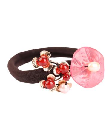 minkissy Hair Tie Hair Toppers for Women Agate Hair Rope Women Ponytail Holders Tiaras for Women Stretch Headbands for Women Retro Decor Retro Chinese Hair Ropes Fashion China Glass Miss