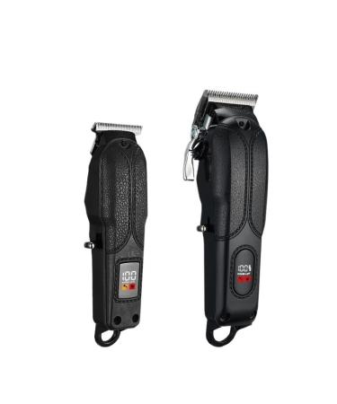 Electric Charging Pusher Adult Carving Electric Pusher Scissors Home Barber Digital Display 19cm D