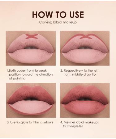 6Pcs Matte Liquid Lipstick Lip Liner Set - Stay On 24 Hours, Waterproof, Non-Stick Cup, Velvety Nude Shades - Gift Set (Set C) - Buy Online on GoSupps.com