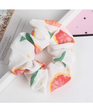 OpenSeseme Floral Hair Scrunchies - 5 Pack Stylish Boho Hair Ties for Women | Soft, Silky, and Cute Hair Accessories for Spring and Summer - Buy Online on GoSupps.com