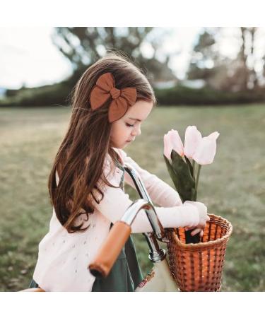 MiDoDo 6 Pcs 5 Baby Girls Hair Bows Alligator Clips - Hair Barrettes Accessory for Toddlers, Kids, Children - Buy Online on GoSupps.com