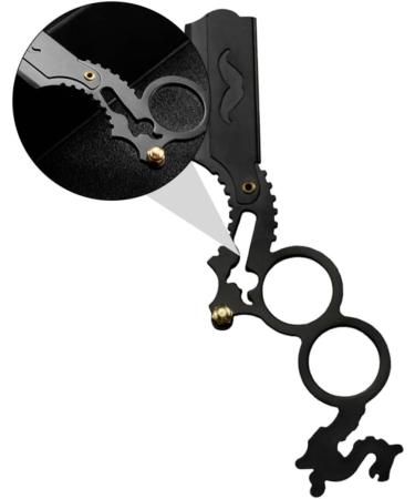 Doitool Manual Hair Razor Holder - Rustproof Steel Shaver with Double Ring Flaps for Men | Travel-Friendly Bart Shaver & Hairdresser Razor - Buy Online on GoSupps.com