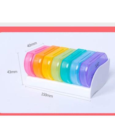 DOITOOL Travel Pill Box 2 Pack - Portable & Colorful Mini Medicine Boxes for Easy Travel Storage - Buy Online on GoSupps.com