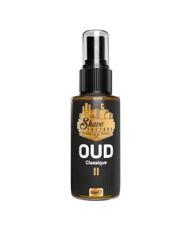 the shave factory After Shave Cologne - a fragrant essence for perfect aftershave care for a long-lasting feeling of freshness and comfort (1.69 fl. oz (50ml) Oud II Classique) Oud II Classique 1.69 Fl Oz (Pack of 1)