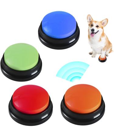 Skjjl Buzzer Set for Dogs - 4 Interactive Sound Buzzers with Recording Function for Training & Communication - Buy Online on GoSupps.com