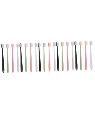 Beavorty 20 Stk soft toothbrush actually travel toothbrush dental brushes dasal clean gift-wide tooth cleaning travel toothbrush set toothbrush set cosmetics cleaning brush travel pp