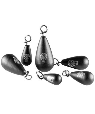 Lmab tungsten Fastach fishing weight lead -free for Shallow Rig & Jika Rig for hanging with clip Weight set coated for barge pikepelge and pikeperch 5.3 g