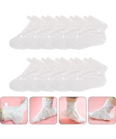 Minkissy 50pcs Disposable Plastic Shoe Covers - Foot Care Pedicure & Spa Thermotherapy Protection - Buy Online on GoSupps.com