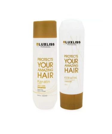 Luxliss Keratin Daily care Shampoo - 8.4 Fl Oz. - Pack of 2 - Buy Online on GoSupps.com