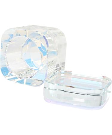 Generic Nail Art Liquid Dish with Lid Bowl Cup Practical Reusable Light Blue - Buy Online on GoSupps.com