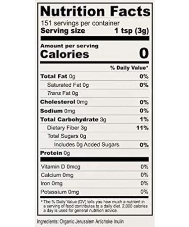 Anthony's Organic Inulin Powder 1 lb - Gluten Free & Non GMO - Made from Jerusalem Artichokes - Buy Online on GoSupps.com