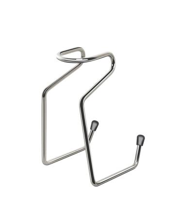 Universal stand for razors & razor brush shaving accessories Chrome Modern design cleaning sponge reusable (Silver One Size)