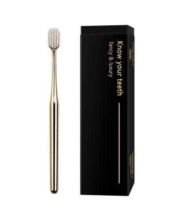 Z-VAPRESS Gold Color Toothbrush Soft Bristles - Gold White