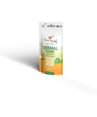 I love my cat Vermal powder: food supplement for cats against Giardia & intestinal parasites 35g