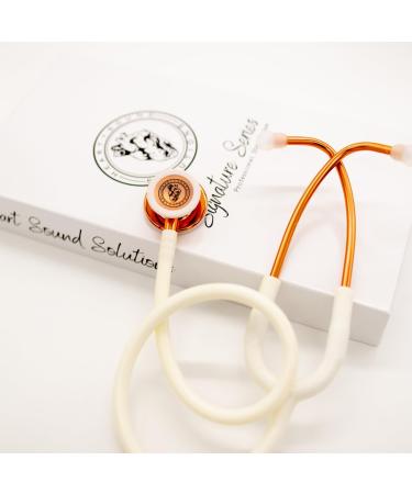 Premium Dual-Head Stethoscope for Nurses & Doctors | Gold Rose Gold Adult-Pediatric | Essential Nurse Accessories | Latex-Free Tubing - Buy Online on GoSupps.com