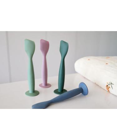 Smack Fun Diaper Cream Applicator | Soft Silicone Spatula with Suction Base | Essential Diaper Bag Tool (Cambridge Blue) - Prevent Diaper Rash - Buy Online on GoSupps.com