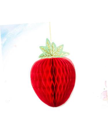 TOPBATHY Lantern Decor 3pcs Decorate Honeycomb Tissue Gift Strawberry Child Tissue Pom Poms As Shownx3pcs 15.5cm*22.5cmx3pcs - Buy Online on GoSupps.com