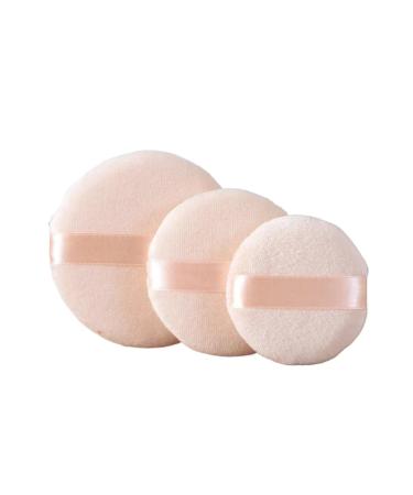 60/80/90mm Professional Round Shape BB Cream Powder Foundation Puff Portable Soft Cosmetic Puff Makeup Foundation Sponge(Large)