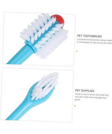 Angoily 4pcs Dual-head Pet Household Puppy Tools Teeth Manual Cleaners for Double-end Convenient Tooth - Buy Online on GoSupps.com