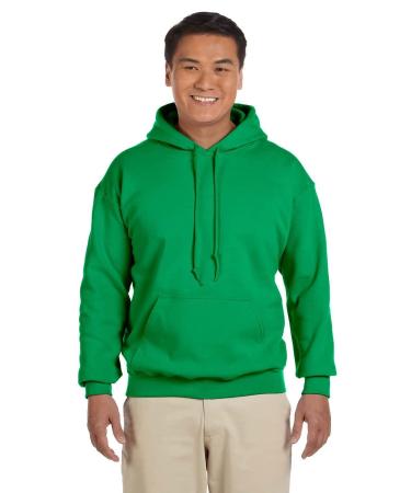 Hooded Pullover Sweat Shirt Heavy Blend 50/50 7.75 oz. by Gildan (Style# 18500) (Heather Sport Dark Navy) Large