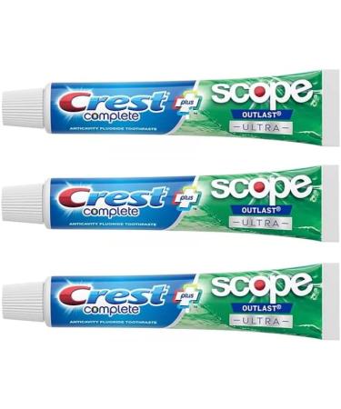 Crest Complete Whitening + Scope Outlast Ultra Toothpaste 6.5 oz (184g) - Pack of 3 - Buy Online on GoSupps.com