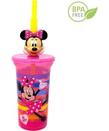 Disney Minnie Mouse Water Tumbler with 3D Straw - BPA-Free Drinkware for Kids | Easy to Clean | Perfect Gift for Home & Travel - Buy Online on GoSupps.com
