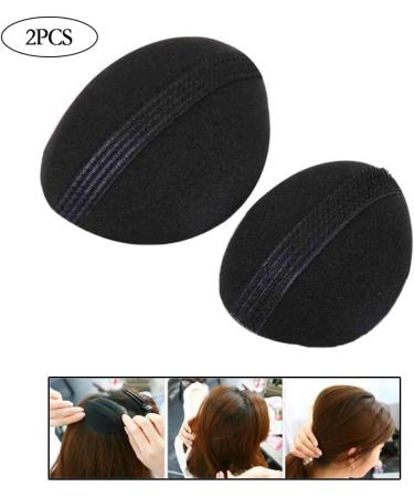 Tossper Hair Volume Bump Up Inserts - 2 Piece Sponge Foam Clip Accessories for Styling - Black - Buy Online on GoSupps.com