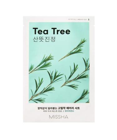 MISSHA Pure Source Cell Sheet Mask - Tea Tree Facial Mask | Korean Cosmetics | 21g | 1 PC - Hydrating & Soothing Mask for All Skin Types - Buy Online on GoSupps.com