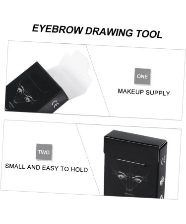 NOLITOY 1box Eyebrow Tattooing Drawing Mapping Tools Ink Practical Measuring Embroidered Manual Supplies 6x4.5cm Black - Buy Online on GoSupps.com