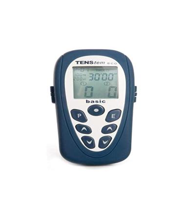 Electrostimulator Tens |Model ECO-BASICS+IONTO |12 already defined programs | With 4 recruitable electrodes and with a screen |Color: Black