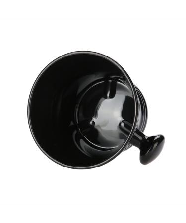 Black Plastic Shaving Bowl & Soap Dish - Men's Shaving Foam Cream Bowl for Effortless Grooming | International Shipping - Buy Online on GoSupps.com