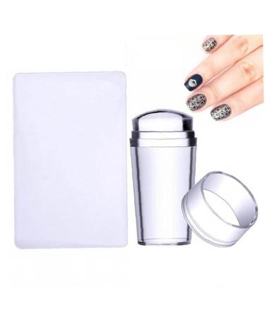 Nail Stamp & Scraper - Clear Silicone Jelly Nail Art Stamper | International Shipping - Buy Online on GoSupps.com