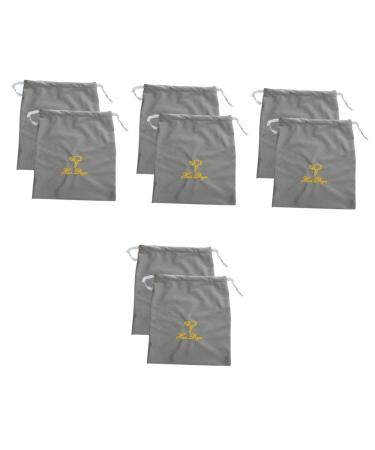FOMIYES 8 Pcs Drawstring Storage Bag Fabric Hair Dryer Drawstring Bags Hair Dryer Travel Bag 25.00X22.00X0.50CMx4pcs Greyx4pcs