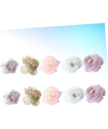 COHEALI 30 Pcs Silk Flower Fabric Chiffon Flowers Sewing Flower Cloth Flower Craft Flower Perm Flower Head Picture 1x3pcs 4*4CMx3pcs - Buy Online on GoSupps.com