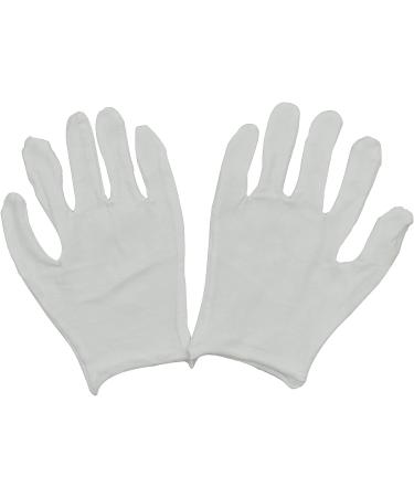 Maydahui 12 Pair White Cotton Gloves 9 inch Extra Large Size for Cosmetic Moisturizing Coin Jewelry Inspection Performance Driving Watch Repair Work Lining - Buy Online on GoSupps.com