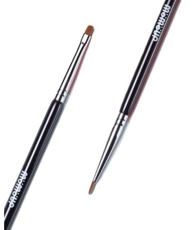 Momoup EyeLiner/Eye Shadow Makeup Brush Professional Gel Brushes Premium Quality Marten Hair EyeLiner/Eye Shadow Brush Super Slim Eye Liner Black Double-Sidded Brushes