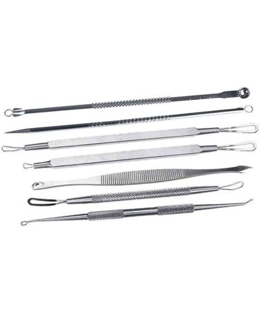 WOONEKY 14 Pcs Blackhead Extractor Blackhead Removal Tool Extractor Tools Comedone Extractor Silver - Buy Online on GoSupps.com