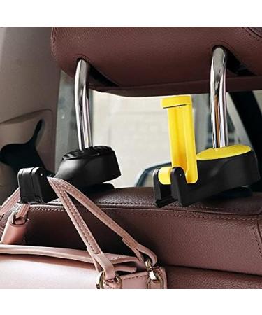 2 in 1 Car Headrest Hook with Phone Holder Seat Back Hanger for Bag Handbag Purse Grocery Cloth Foldble Clips Organizer (Color : B) (C) - Buy Online on GoSupps.com