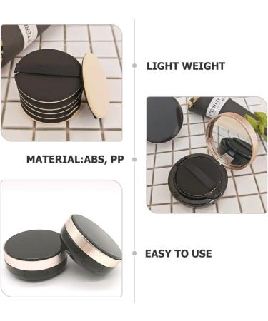 Box Makeup Container Black Container Body Powder Loose Powder Containers Small Powder Container Powder Container with Puff Abs Dispenser Travel Sponge - Buy Online on GoSupps.com